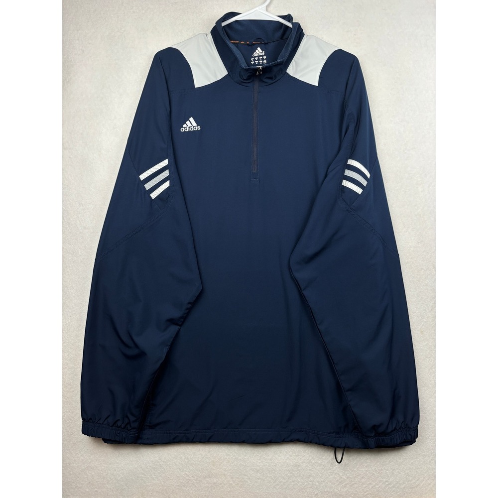 Adidas Windbreaker Mens XL Quarter Zip ClimaProof‎ Athletic